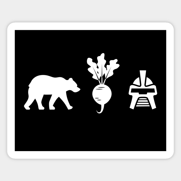 Bears, Beets, BSG Sticker by RisaRocksIt